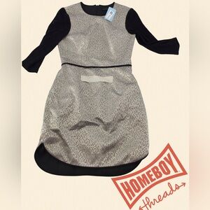 Black Halo Kids Dress - Black and Silver Elegance
